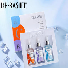 DR RASHEL Anti - aging Moisturizing Vitamin C Facial Serum Set 3 Pack - TRENDIMEO