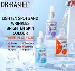DR RASHEL Anti - aging Moisturizing Vitamin C Facial Serum Set 3 Pack - TRENDIMEO